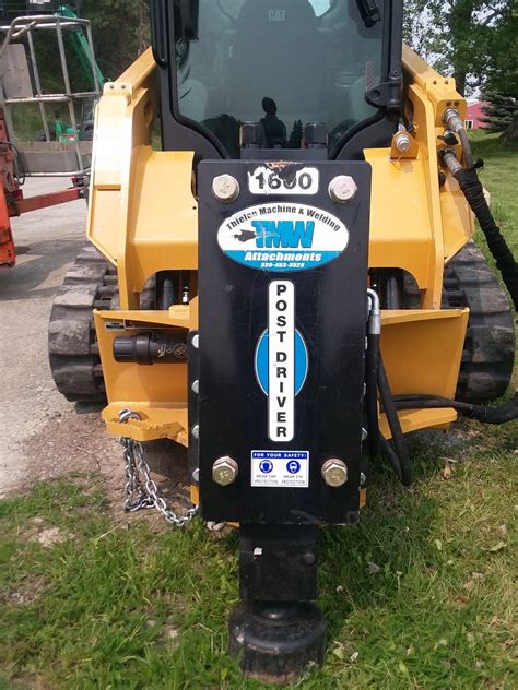 skid steer post driver rental mn|towable post pounder rental.